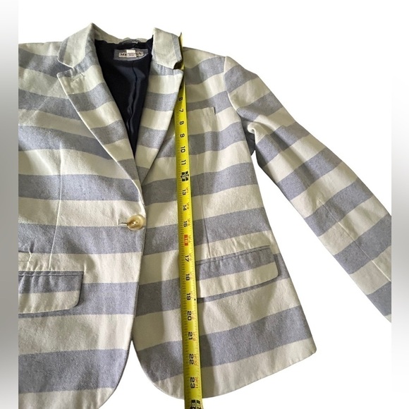 Merona Striped Blazer Blue and White • Used • Size: 10 - Picture 5 of 10